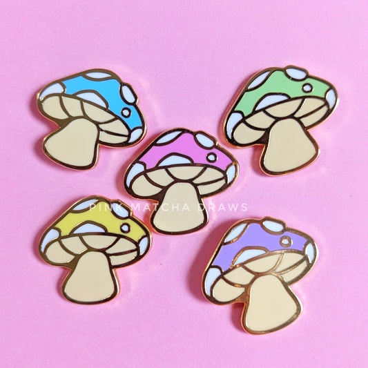 Mushroom Mini Pins Set